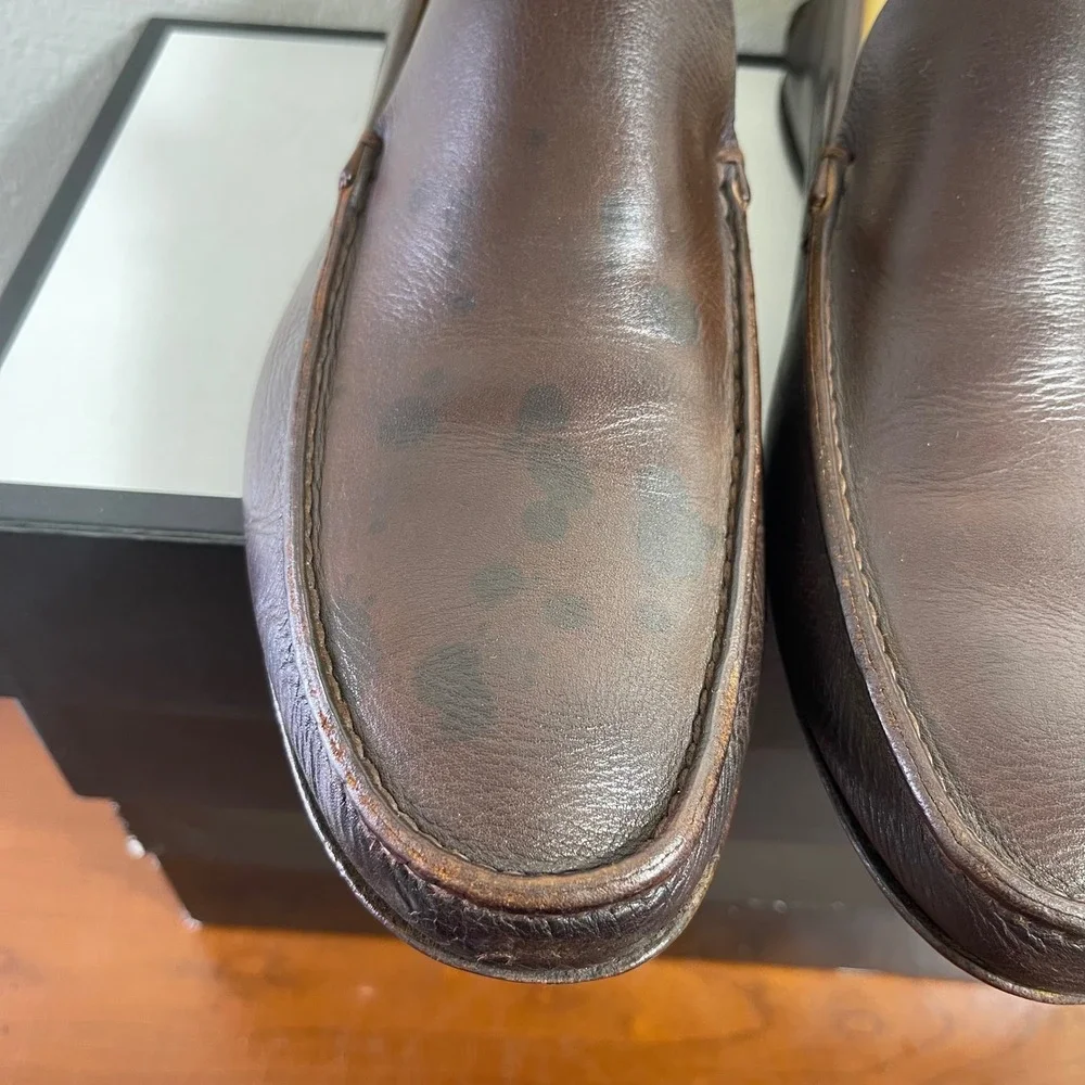Jil Sanders Brown Leather Loafers Slip On Dress Shoes Mens 10 D Italy Made‎